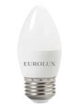 Лампа светодиодная Eurolux LL-E-C37-6W-230-2,7K-E27